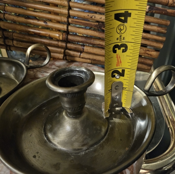 Vintage Bronze Candle Stick Holders - Picture 10 of 10